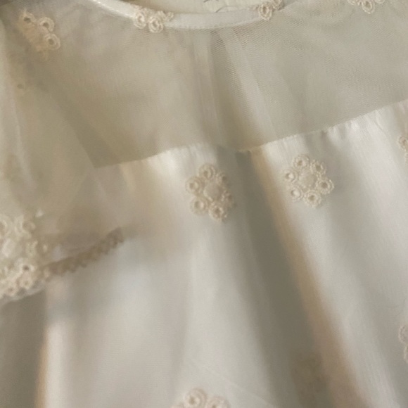 LAURA ASHLEY - CREAM & WHITE DRESS - Picture 8 of 10